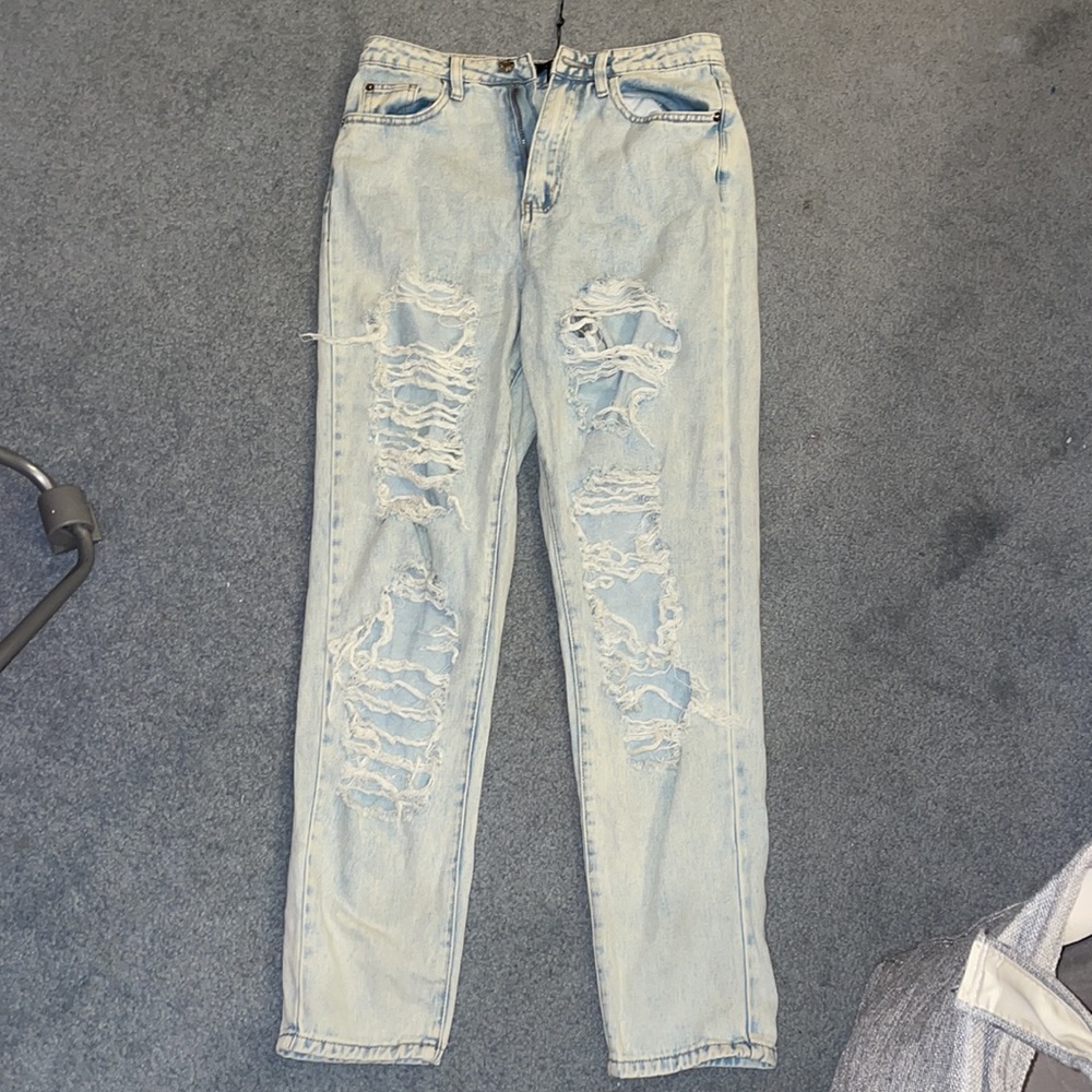 Ripped mom jeans